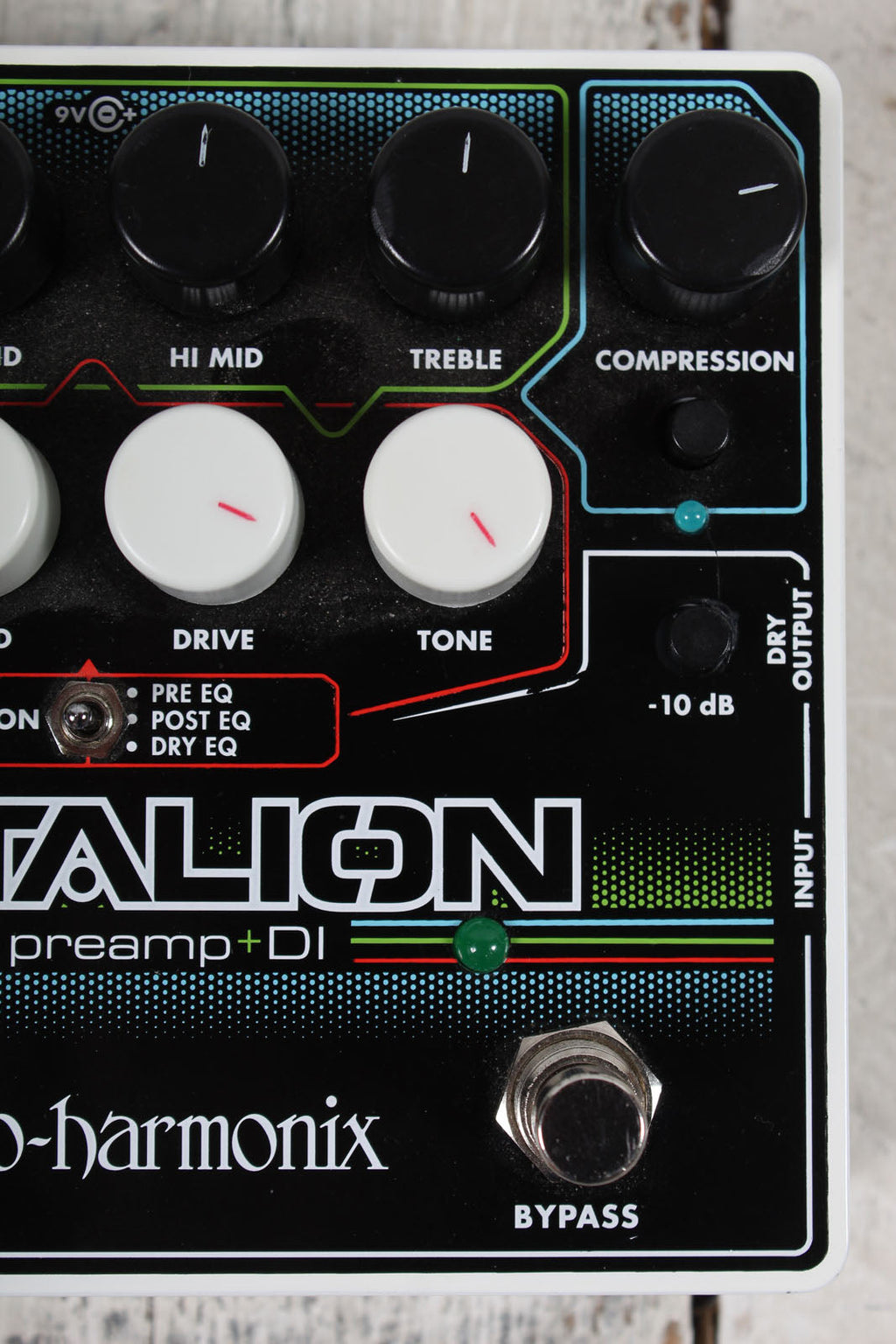 Electro-Harmonix Battalion Bass Preamp and DI Pedal Electric Bass Guitar Effects Pedal