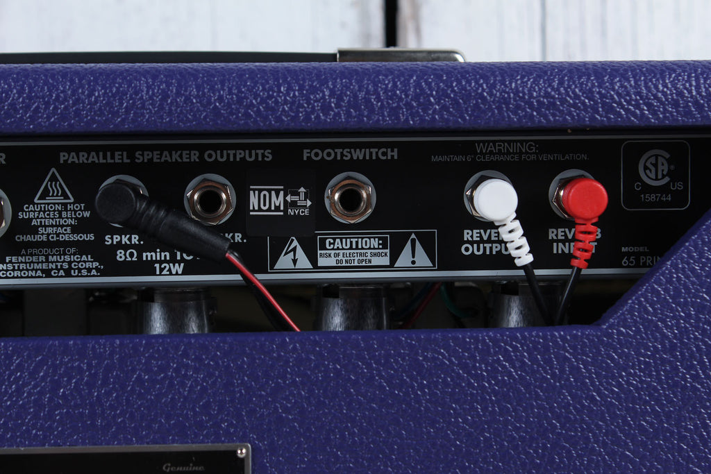 Fender LTD '65 Princeton Reverb Greenback / Plum Electric Guitar Amplifier