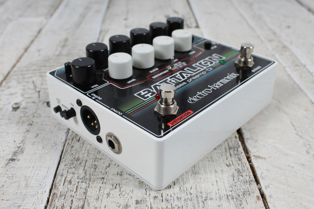 Electro-Harmonix Battalion Bass Preamp and DI Pedal Electric Bass Guitar Effects Pedal