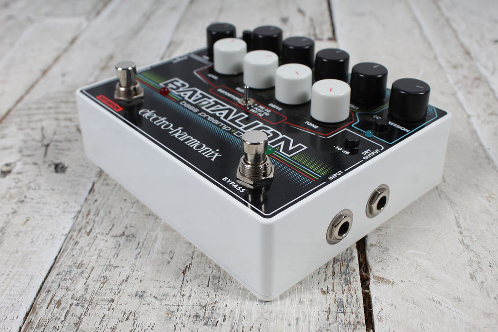 Electro-Harmonix Battalion Bass Preamp and DI Pedal Electric Bass Guitar Effects Pedal