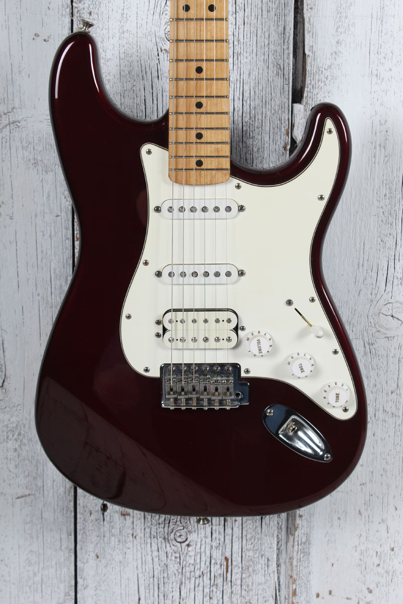 Fender 1999 Standard Strat HSS Electric Guitar Midnight Wine with Gig Bag Main image