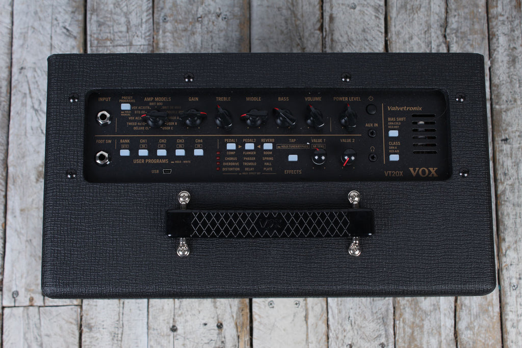 Vox VT20X Electric Guitar Modeling Amplifier 20 Watt 1 x 8 Combo Amp w Tone Room