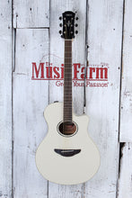 Load image into Gallery viewer, Yamaha Thinline Cutaway Acoustic Electric Guitar Vintage White Finish APX600 VW