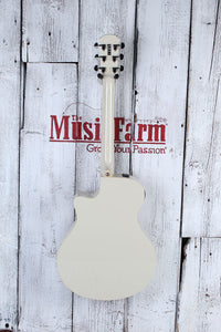 Yamaha Thinline Cutaway Acoustic Electric Guitar Vintage White Finish APX600 VW