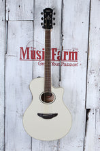Load image into Gallery viewer, Yamaha Thinline Cutaway Acoustic Electric Guitar Vintage White Finish APX600 VW