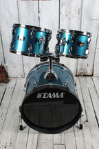 Tama Imperialstar IE58C 5 Piece Drum Set w Snare & Meinl Cymbals Hairline Blue