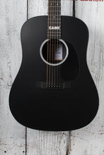 Load image into Gallery viewer, Martin DX Johnny Cash Dreadnought Acoustic Electric Guitar Jett Black w Gig Bag