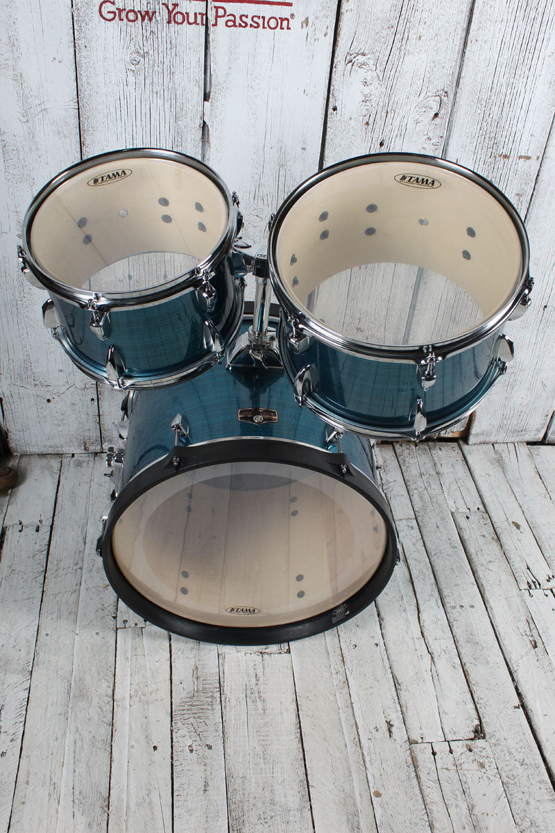 Tama Imperialstar IE58C 5 Piece Drum Set w Snare & Meinl Cymbals Hairline Blue