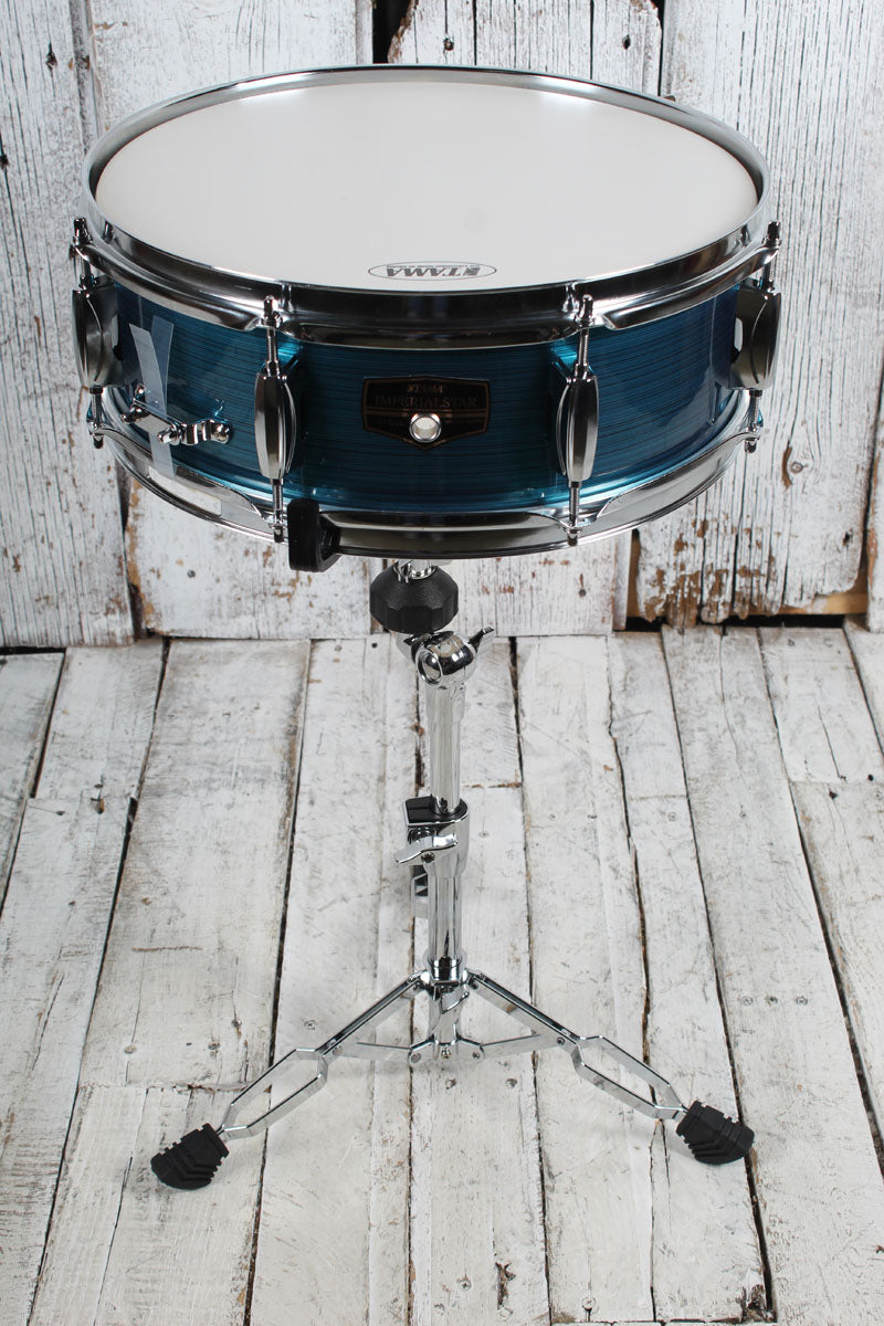 Tama Imperialstar IE58C 5 Piece Drum Set w Snare & Meinl Cymbals Hairline Blue