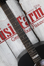Load image into Gallery viewer, Martin DX Johnny Cash Dreadnought Acoustic Electric Guitar Jett Black w Gig Bag