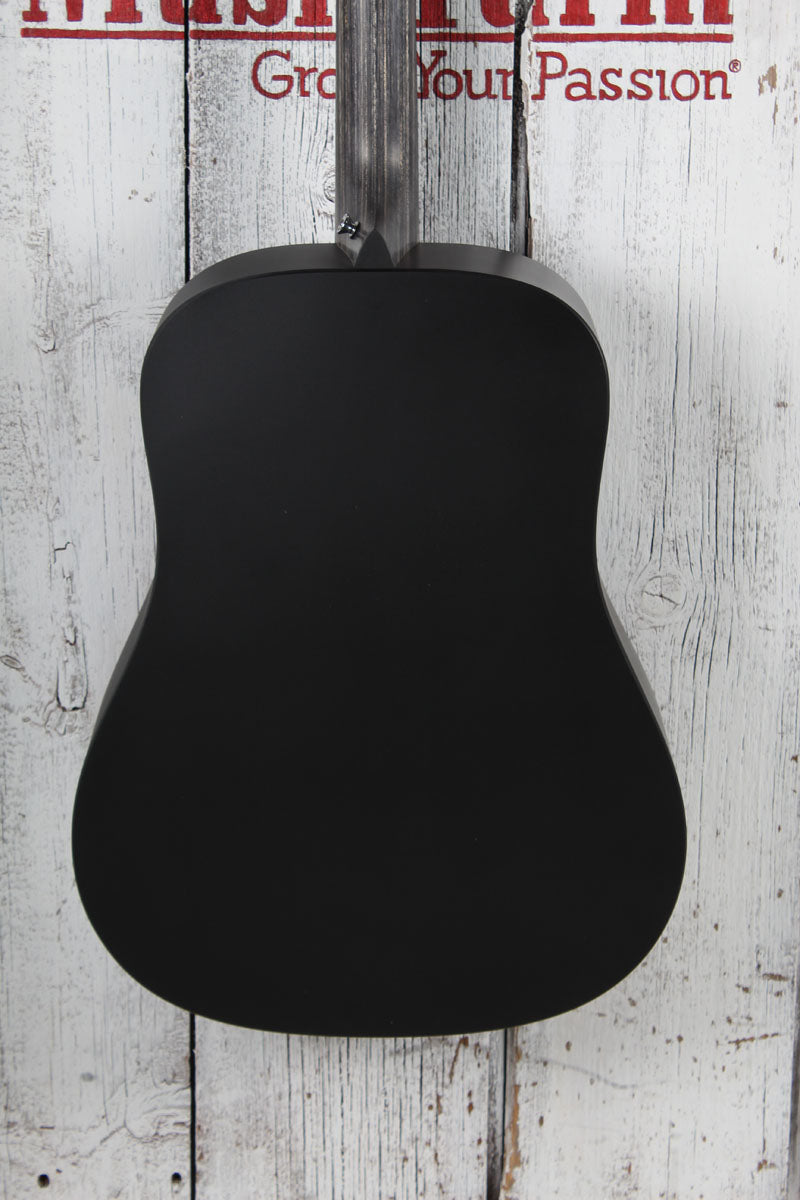 Martin DX Johnny Cash Dreadnought Acoustic Electric Guitar Jett Black w Gig Bag