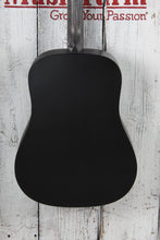 Load image into Gallery viewer, Martin DX Johnny Cash Dreadnought Acoustic Electric Guitar Jett Black w Gig Bag