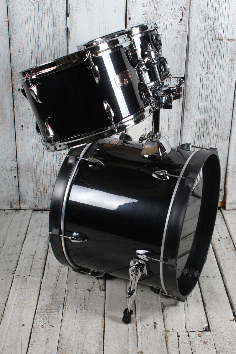 Tama Imperialstar IE58C 5 Piece Drum Set w Snare & Meinl Cymbals Hairline Black