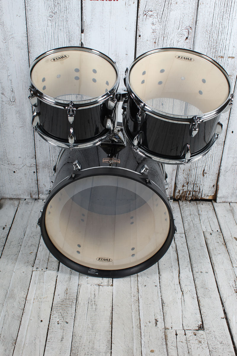 Tama Imperialstar IE58C 5 Piece Drum Set w Snare & Meinl Cymbals Hairline Black