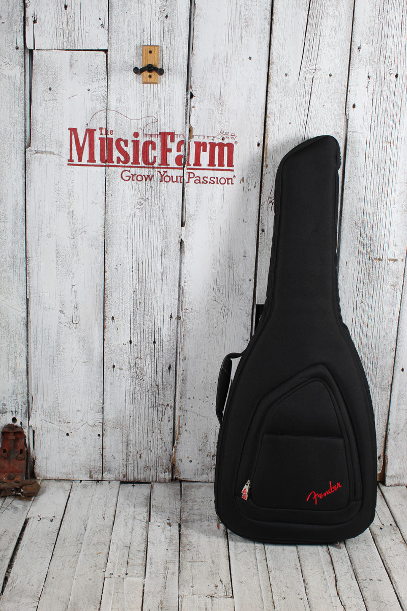 Fender Highway Series Parlor Acoustic Electric Guitar Natural w Deluxe Gig Bag