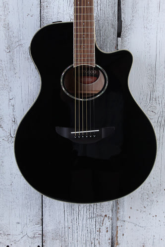 Yamaha APX Series APX600 Thinline Cutaway Acoustic Electric Guitar Black Finish