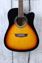 Load image into Gallery viewer, Washburn Vintage Series WA90CE Acoustic Electric Guitar Vintage Sunburst