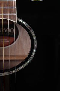 Yamaha APX Series APX600 Thinline Cutaway Acoustic Electric Guitar Black Finish