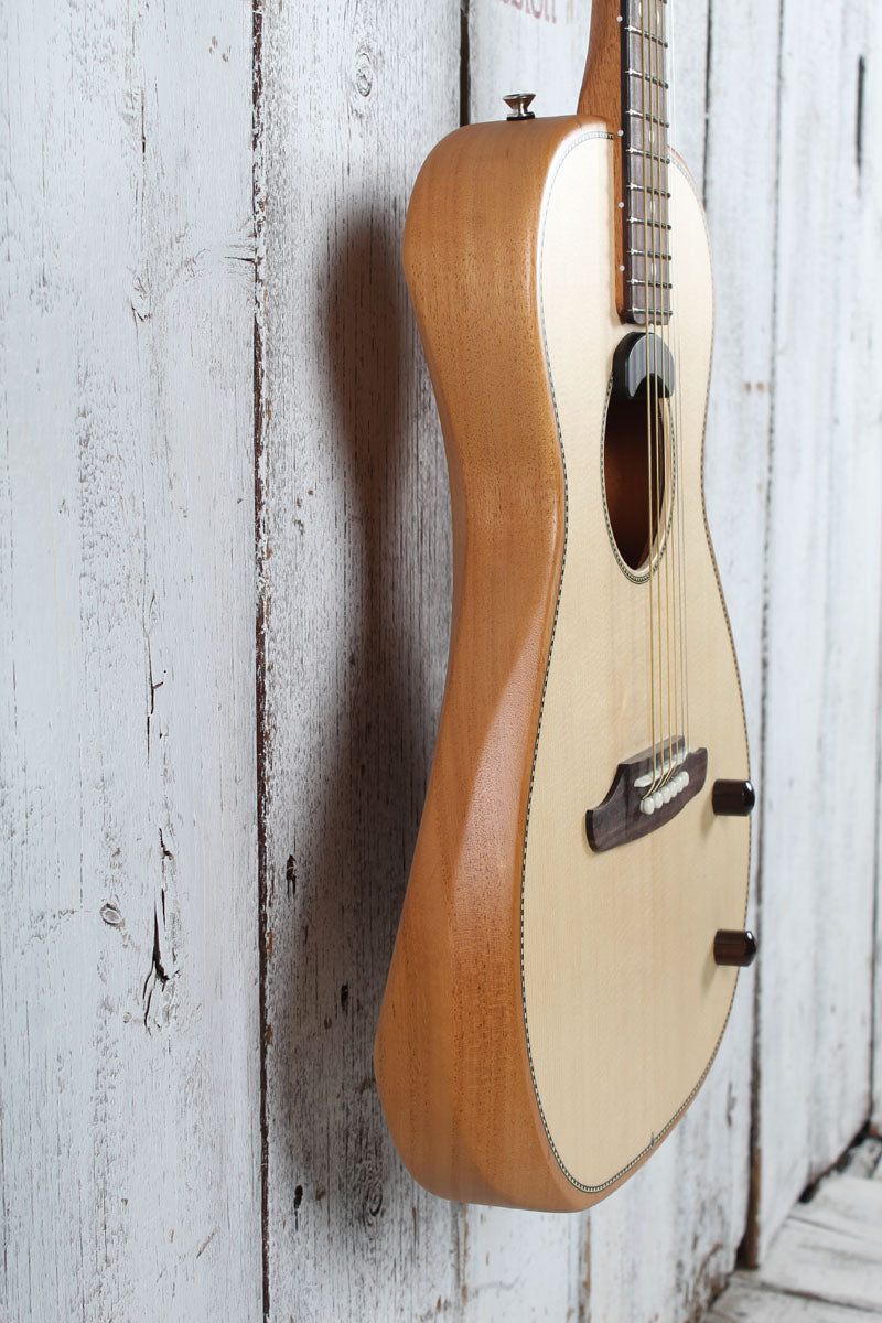 Fender Highway Series Parlor Acoustic Electric Guitar Natural w Deluxe Gig Bag