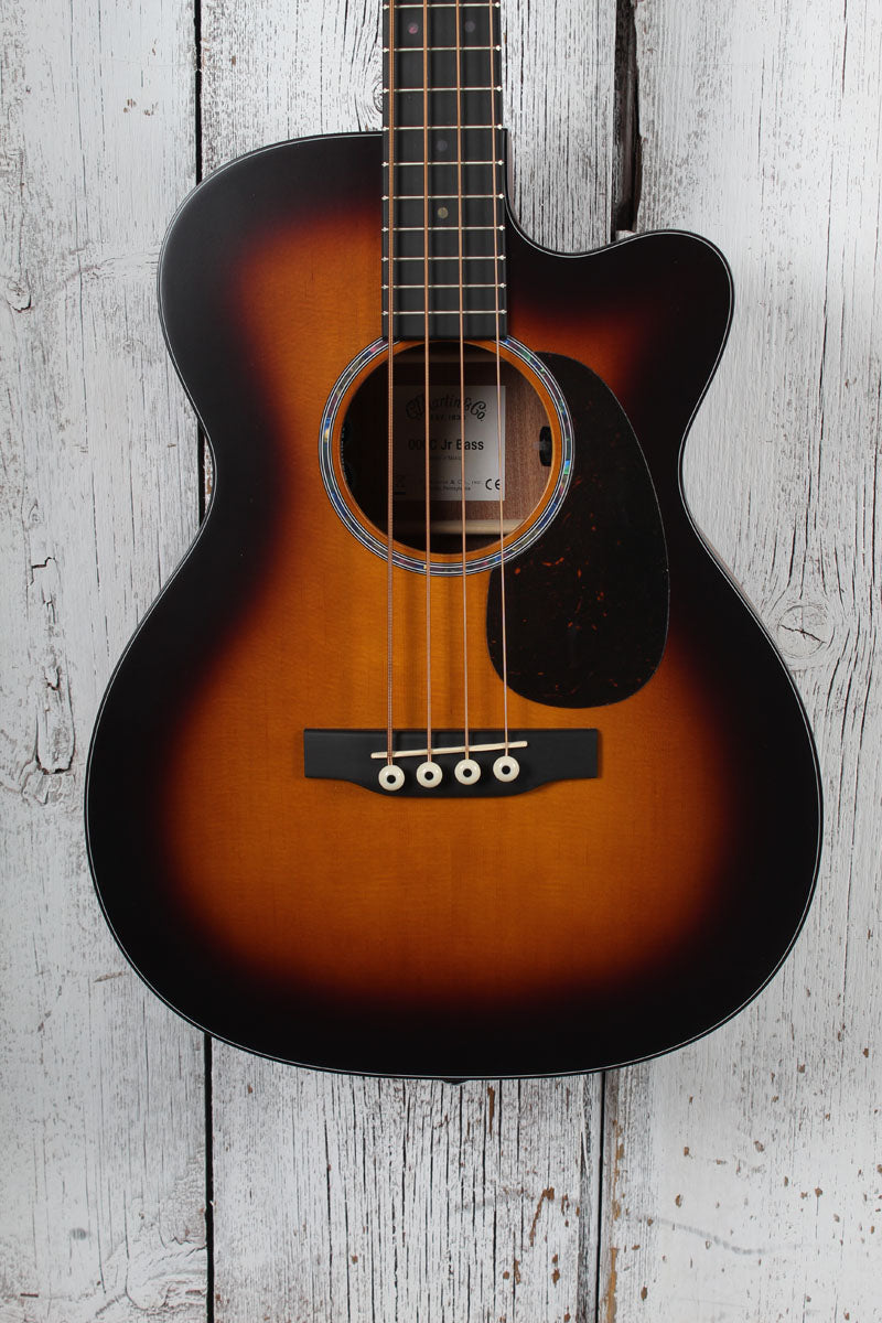 Martin 000C Jr-E Bass Burst 4 String Acoustic Electric Bass Guitar with Gig Bag Main image