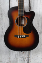 Martin 000C Jr-E Bass Burst 4 String Acoustic Electric Bass Guitar with Gig Bag