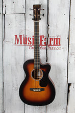 Load image into Gallery viewer, Martin 000C Jr-E Bass Burst 4 String Acoustic Electric Bass Guitar with Gig Bag