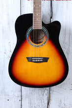 Load image into Gallery viewer, Washburn Vintage Series WA90CE Acoustic Electric Guitar Vintage Sunburst