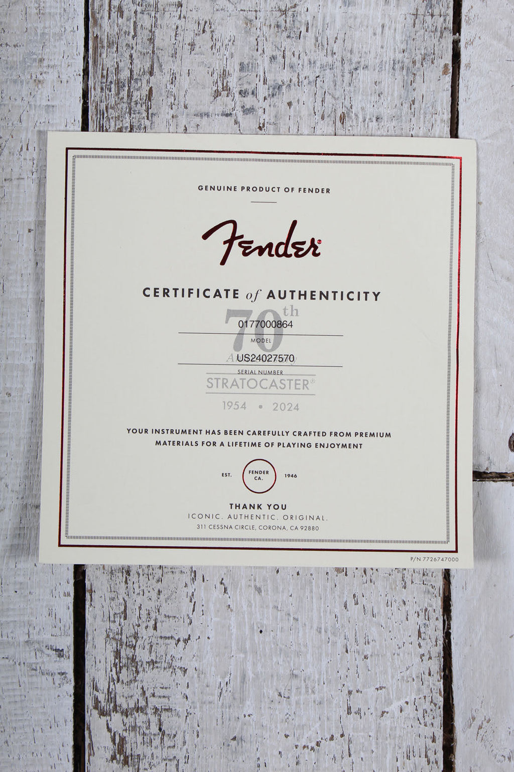 Fender 2024 70th Anniversary American Professional II Stratocaster Electric Guitar w Case