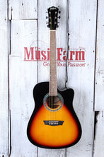 Load image into Gallery viewer, Washburn Vintage Series WA90CE Acoustic Electric Guitar Vintage Sunburst