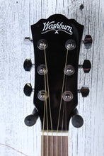 Load image into Gallery viewer, Washburn Vintage Series WA90CE Acoustic Electric Guitar Transparent Black