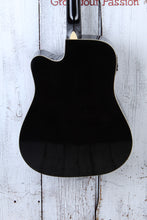 Load image into Gallery viewer, Washburn Vintage Series WA90CE Acoustic Electric Guitar Transparent Black