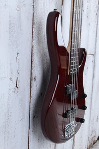 Yamaha TRBX174EW 4 String Bass Electric Guitar Exotic Wood Top Root Beer Finish