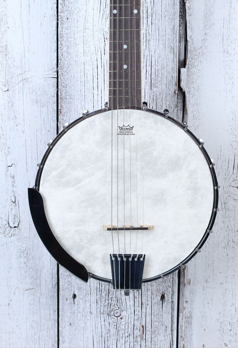 Washburn Americana Series B6 Six String Open Back Banjo with Remo Head