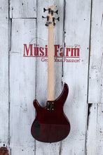 Load image into Gallery viewer, Yamaha TRBX174EW 4 String Bass Electric Guitar Exotic Wood Top Root Beer Finish