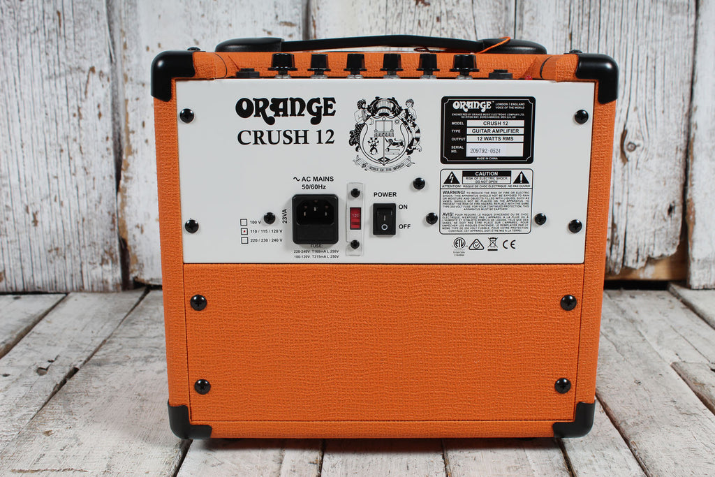 Orange CRUSH 12 Electric Guitar Combo Amplifier 12 Watt Solid State Amp