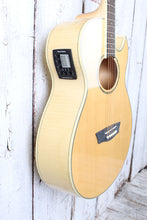 Load image into Gallery viewer, Washburn EA20 Mini Jumbo Cutaway Acoustic Electric Guitar Flame Maple Body