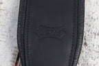 Levy's PM32BH-BLK 3.25 Inch Wide Butter Leather Guitar Strap Black