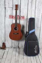 Load image into Gallery viewer, Martin D-X1E Mahogany D-14 Fret Dreadnought Acoustic Electric Guitar w Gig Bag
