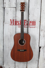 Load image into Gallery viewer, Martin D-X1E Mahogany D-14 Fret Dreadnought Acoustic Electric Guitar w Gig Bag