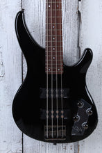 Load image into Gallery viewer, Yamaha 4 String Electric Bass Guitar Active Electronics Black Finish TRBX304 BL