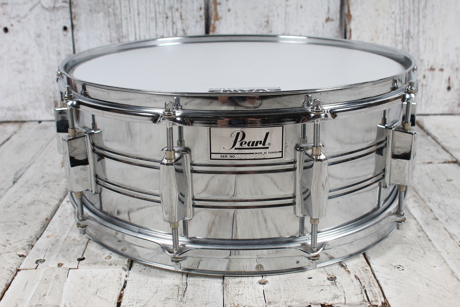 Pearl Snare Drum 14 x 5.5 Steel Snare Drum with Pad and Hardshell Case Main image
