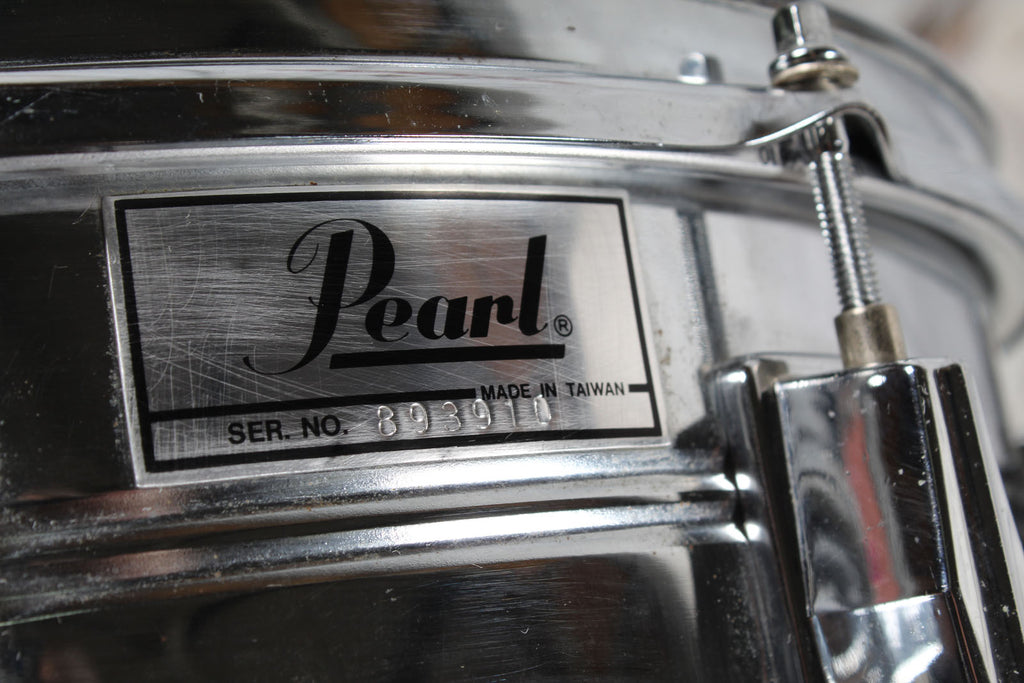 Pearl Snare Drum 14 x 5.5 Steel Snare Drum with Pad and Hardshell Case