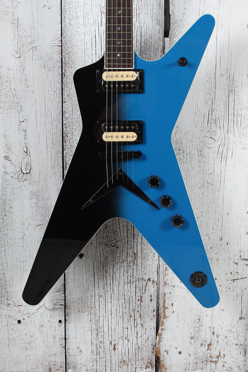 Dean ML 79 Solid Body Electric Guitar Black To Blue Fade Finish Main image