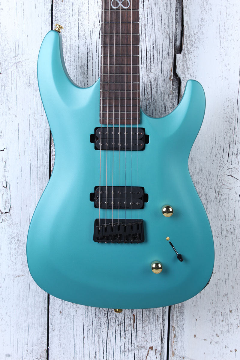 Chapman ML17 Pro Modern 7 String Electric Guitar Liquid Teal Satin Finish