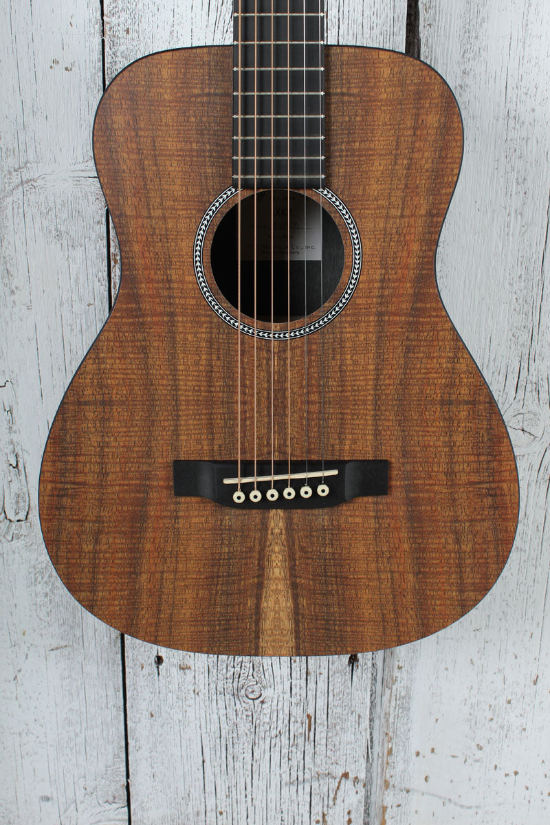 Martin LXK2 Koa Pattern Little Martin Acoustic Guitar Travel Guitar with Gig Bag
