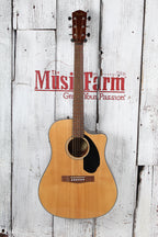 Fender 2021 CD-60SCE Dreadnought Acoustic Electric Guitar with Hardshell Case