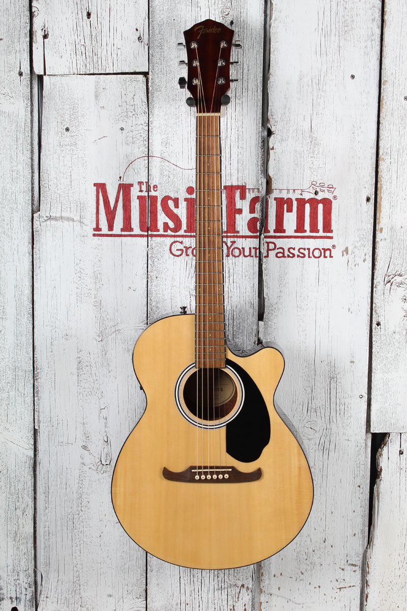 Fender 2023 FA-135CE Concert Body Acoustic Electric Guitar Natural Finish