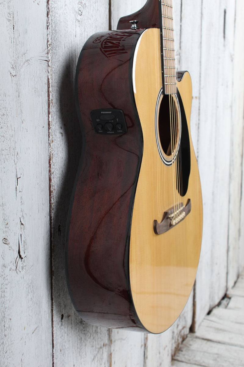 Fender 2023 FA-135CE Concert Body Acoustic Electric Guitar Natural Finish