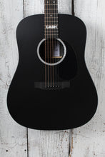 Load image into Gallery viewer, Martin DX Johnny Cash Dreadnought Acoustic Electric Guitar Jett Black w Gig Bag