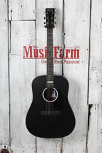 Load image into Gallery viewer, Martin DX Johnny Cash Dreadnought Acoustic Electric Guitar Jett Black w Gig Bag